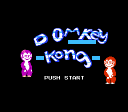 Domkey Kong Title Screen